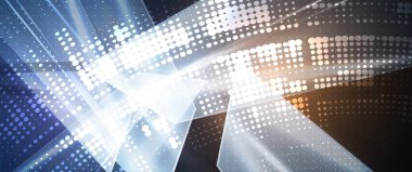 Veri teknolojisi kavramı. Soyut şaşırtıcı arka plan