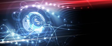  Grafik ile soyut finans ve iş arka planı