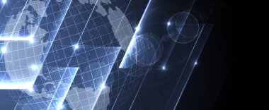  Grafik ile soyut finans ve iş arka planı