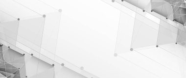 Soyut geometrik beyaz ve gri fütüristik arka plan