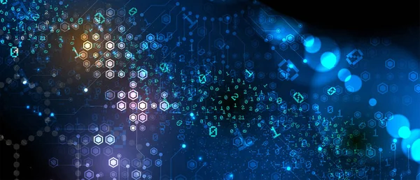 Soyut altıgen arka plan. Teknoloji poligonal tasarımı. Digita