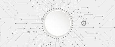 Soyut teknik arka plan. Fütüristik teknoloji arabirimi