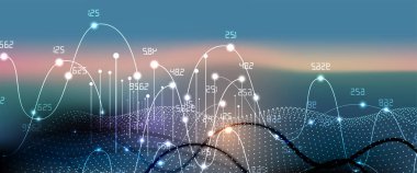 soyut fütüristik soluk bilgisayar teknolojisi iş geçmişi