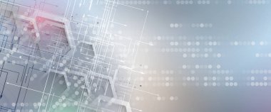 Soyut teknik arka plan. Fütüristik teknoloji arabirimi