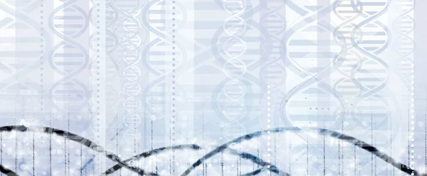 Tecnologia astratta del DNA. Concetto medico scientifico. Bac futuristico — Vettoriale Stock
