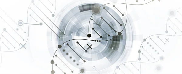 Abstraktní DNA technologie. Vědecký lékařský koncept. Futuristický BAC — Stockový vektor