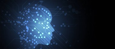 Yapay zeka teknolojisi kavramsal çizimi