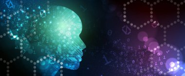 Yapay zeka teknolojisi kavramsal çizimi