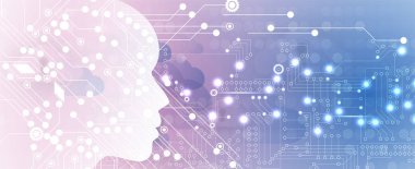 Yapay zeka teknolojisi kavramsal çizimi