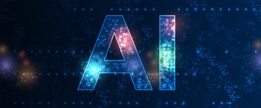 Yapay zeka teknolojisi kavramsal çizimi