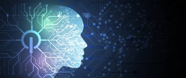 Yapay zeka teknolojisi kavramsal çizimi