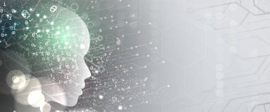 Yapay zeka teknolojisi kavramsal çizimi