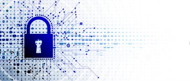 iş backgr için internet dijital güvenlik teknolojisi kavramı