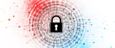 iş backgr için internet dijital güvenlik teknolojisi kavramı