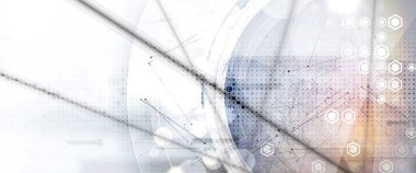 Teknoloji veri arka planı, küresel iş çözümü fikri