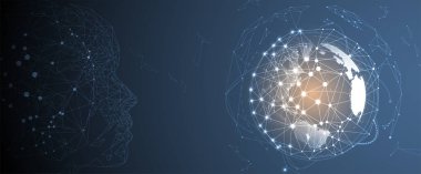 Yapay zeka teknolojisi kavramsal çizimi