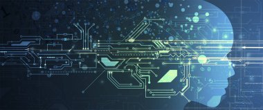 Yapay zeka teknolojisi kavramsal çizimi