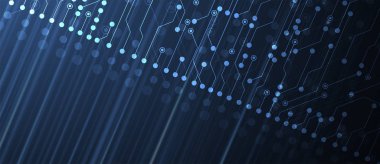 Soyut devre kartı fütüristik teknoloji işleme backgrou