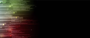 Yazılım geliştirme soyut teknoloji kodu ve senaryo geçmişi. Web optimizasyonu ve seo