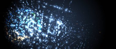 Soyut teknoloji geçmişi. Geometrik şekillerle geleceksel teknoloji arayüzü