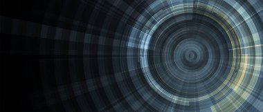 Kuantum işleme. Derin öğrenme yapay zekası. İşletme veya bilim sunumu için gelecekteki yeni teknoloji. Vektör arkaplanı