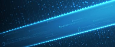 Soyut devre kartı fütüristik teknoloji işleme iş geçmişi