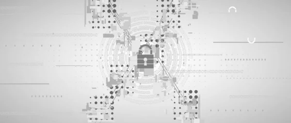 Internet Digital Syber Security Technology Concept Business Background Lock Circuit — Stock Vector