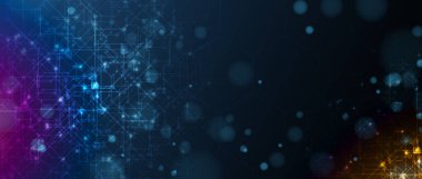 Soyut devre kartı fütüristik teknoloji işleme iş geçmişi