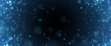 Soyut devre kartı fütüristik teknoloji işleme iş geçmişi