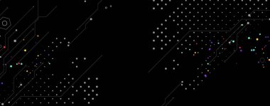 Fütürist yüksek teknoloji soyut devre kartı arka planı