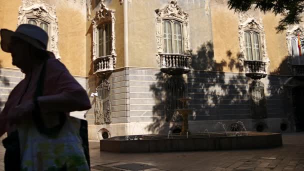 Valencia Spain Sekitar Tahun 2018 Pemandangan Museum Nasional Keramik Dan — Stok Video
