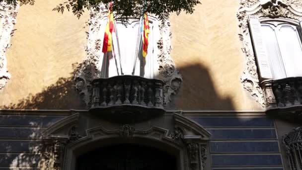 Valencia Espanha Circa 2018 Vista Sobre Museu Nacional Cerâmica Artes — Vídeo de Stock