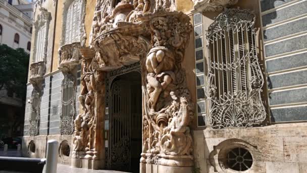 Valencia Espanha Circa 2018 Vista Sobre Museu Nacional Cerâmica Artes — Vídeo de Stock