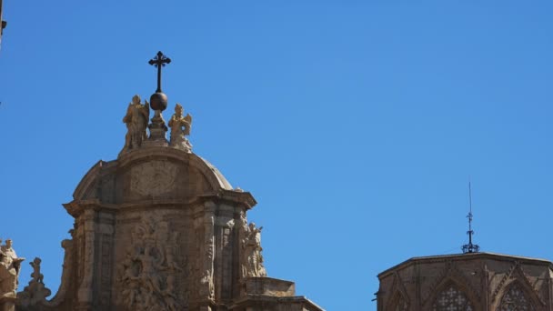 バレンシア スペイン 2018 カタルーニャ ラ寸前でバレンシアの市内中心部近くに位置するバレンシアの大聖堂トゥリア泉 — ストック動画