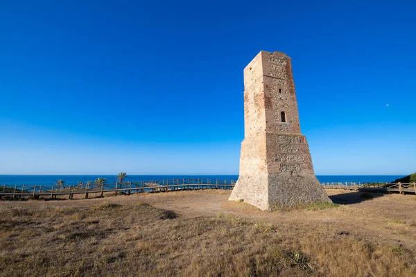 Starověké Zloději Tower Roku 1500 Artola Duny Městě Cabopino Marbella — Stock fotografie