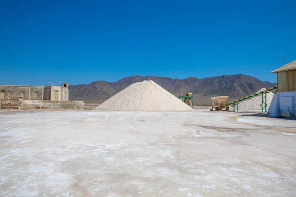 Sea Salt Högen Exteriör Saltworks Las Salinas Cabo Gata Almadraba — Stockfoto