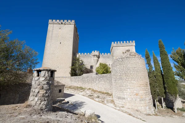 Towers in Ampudia castle Royalty Free Stock Photos