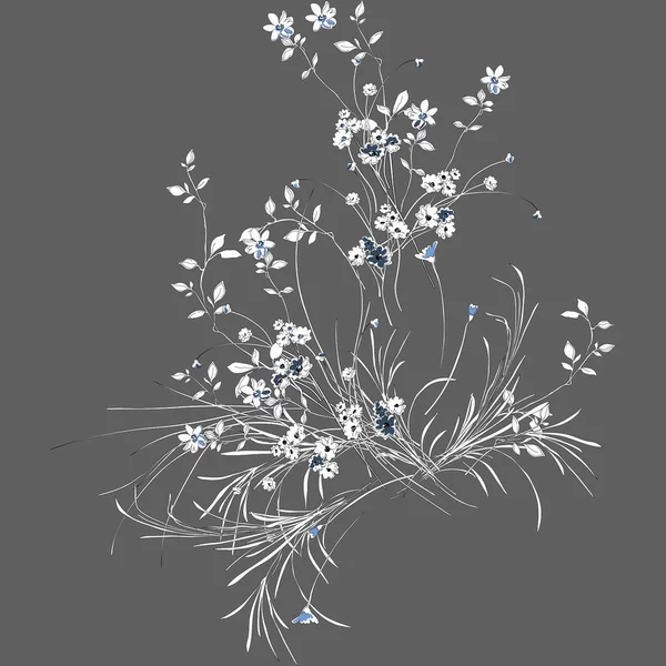 干野花花束设计对象 — 图库矢量图片