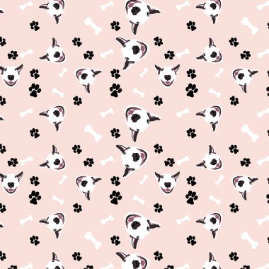 Yavru köpek sevgisi kusursuz desen yerleştirme.