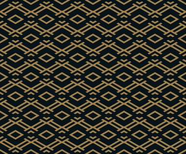 Vektör kusursuz desen. Modern stil dokusu. Çizgili elementlerden geometrik fayanslar tekrarlanıyor