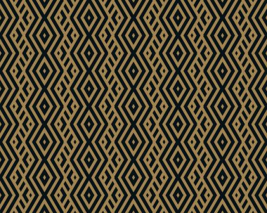 Vektör kusursuz desen. Modern stil dokusu. Çizgili elementlerden geometrik fayanslar tekrarlanıyor