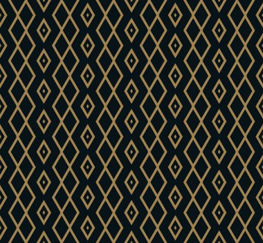 Vektör kusursuz desen. Modern stil dokusu. Çizgili elementlerden geometrik fayanslar tekrarlanıyor
