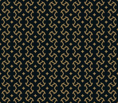 Vektör kusursuz desen. Modern stil dokusu. Çizgili elementlerden geometrik fayanslar tekrarlanıyor