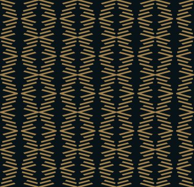 Vektör kusursuz desen. Modern stil dokusu. Çizgili elementlerden geometrik fayanslar tekrarlanıyor