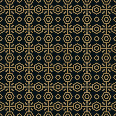 Vektör kusursuz desen. Modern stil dokusu. Çizgili elementlerden geometrik fayanslar tekrarlanıyor