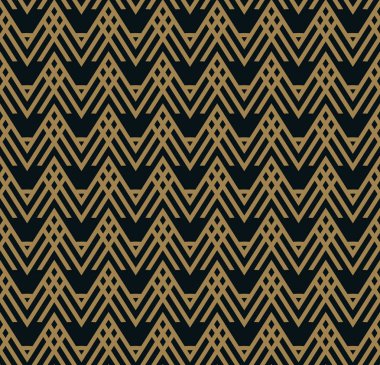 Vektör kusursuz desen. Modern stil dokusu. Çizgili elementlerden geometrik fayanslar tekrarlanıyor