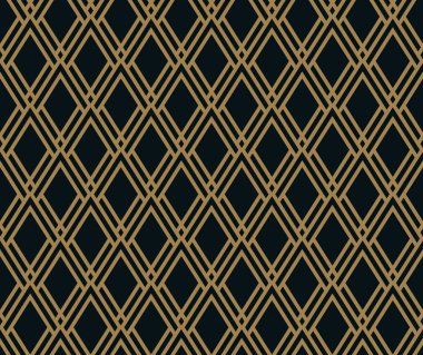 Vektör kusursuz desen. Modern stil dokusu. Çizgili elementlerden geometrik fayanslar tekrarlanıyor