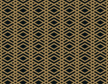 Vektör kusursuz desen. Modern stil dokusu. Çizgili elementlerden geometrik fayanslar tekrarlanıyor