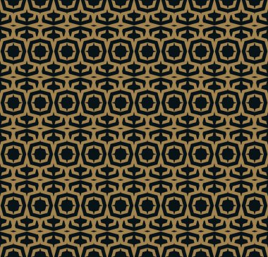 Vektör kusursuz desen. Modern stil dokusu. Çizgili elementlerden geometrik fayanslar tekrarlanıyor
