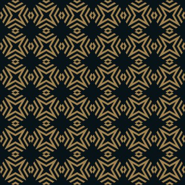 Vektör kusursuz desen. Modern stil dokusu. Çizgili elementlerden geometrik fayanslar tekrarlanıyor